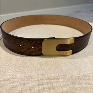 Diane Von Furstenberg Brown Leather Belt